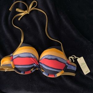 Aerie Striped Bikini Top